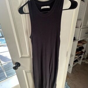 Abercrombie & Fitch Black Midi Dress